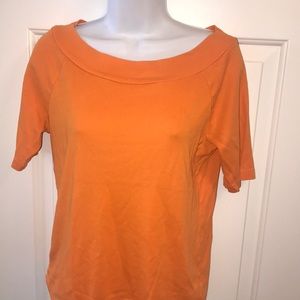 Women’s Jones New York Sport Orange top boat neck round neck
